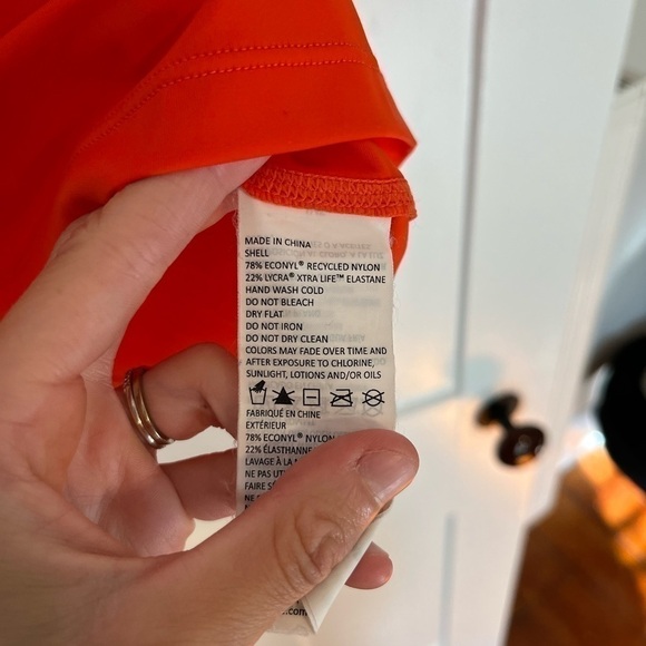 PrAna Sun Burst Orange 1/4 Zip Athletic Top Size Medium - Picture 4 of 8